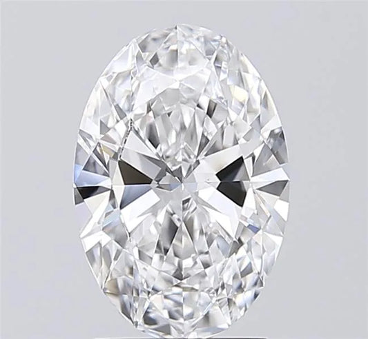 2.01ct Oval Lab Grown Diamond (Colour D, Clarity VVS2, IGI Certified)