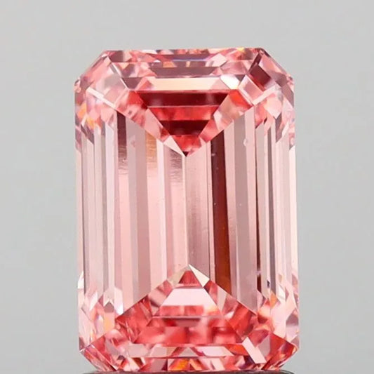 2.02ct Emerald Lab Grown Diamond (Colour Fancy Intense Pink, Clarity VS1, IGI Certified)