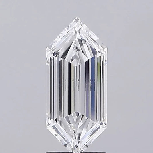 2.02ct Hexagonal Lab Grown Diamond (Colour E, Clarity VVS2, IGI Certified)