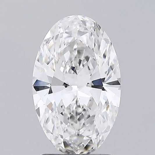 2.03ct Oval Lab Grown Diamond (Colour E, Clarity VVS2, IGI Certified)