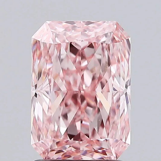 2.03ct Radiant Lab Grown Diamond (Colour Fancy Vivid Pink, Clarity VS1, IGI Certified)