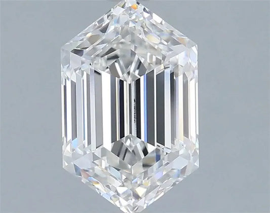 2.04ct Hexagonal Lab Grown Diamond (Colour E, Clarity VVS2, IGI Certified)