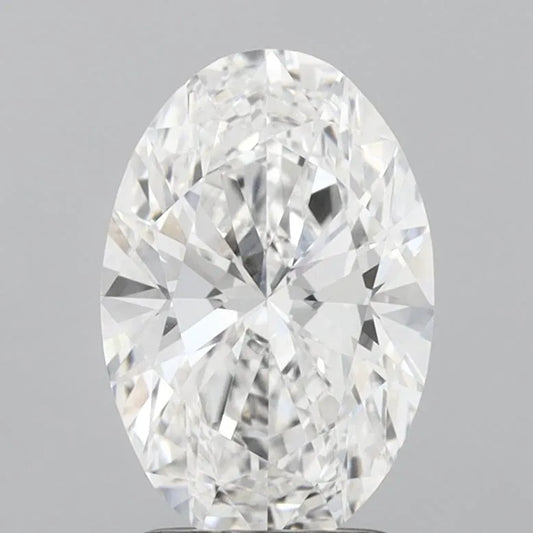 2.04ct Oval Lab Grown Diamond (Colour D, Clarity VVS2, IGI Certified)