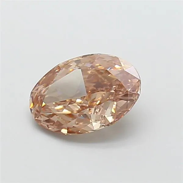 2.05ct Oval Lab Grown Diamond (Colour Fancy Pinkish Brown, Clarity VS1, IGI Certified)