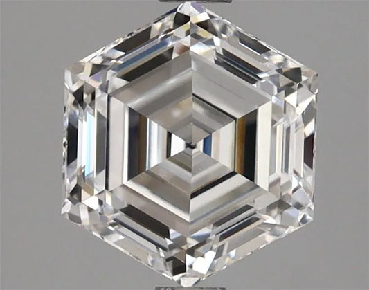 2.07ct Hexagonal Lab Grown Diamond (Colour D, Clarity VVS2, IGI Certified)