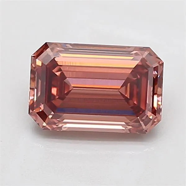 2.08ct Emerald Lab Grown Diamond (Colour Fancy Brown, Clarity VS1, IGI Certified)