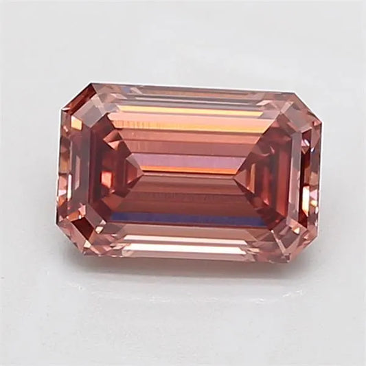 2.08ct Emerald Lab Grown Diamond (Colour Fancy Brown, Clarity VS1, IGI Certified)