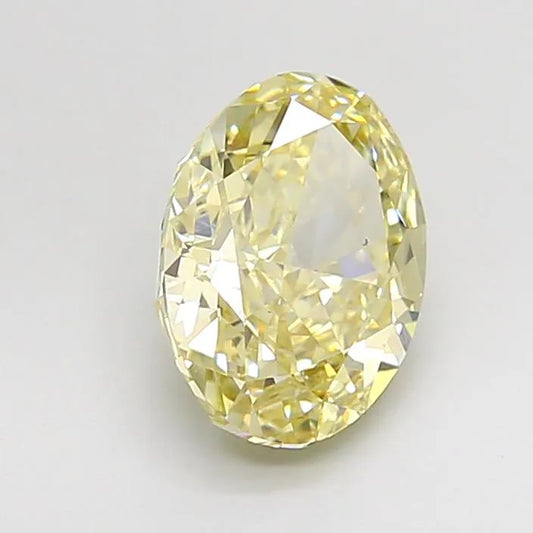 2.09ct Oval Lab Grown Diamond (Colour Fancy Yellow, Clarity VS2, IGI Certified)