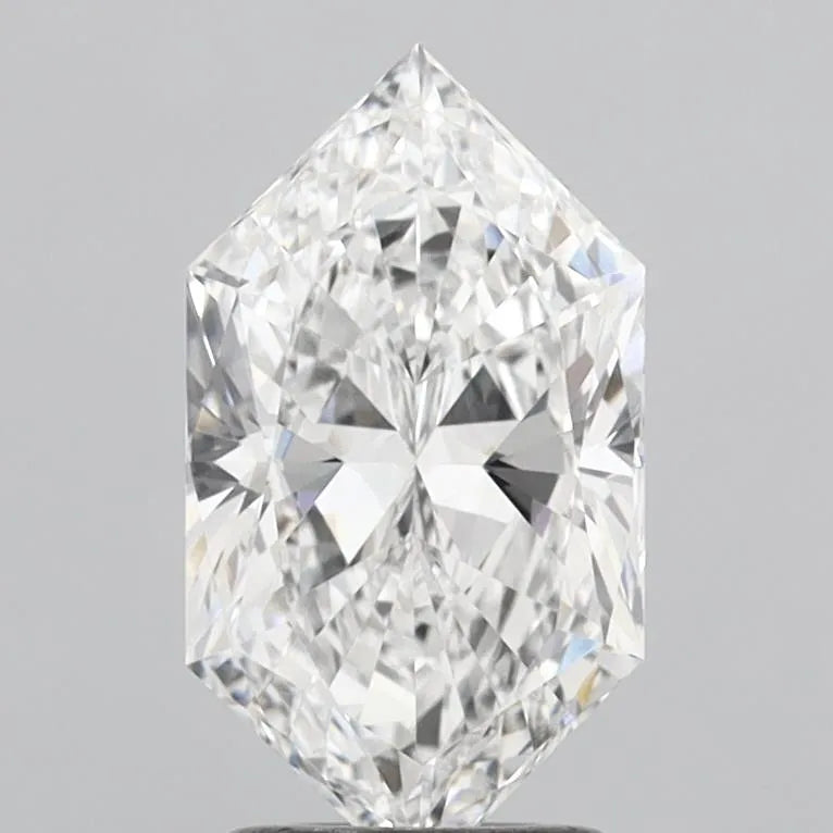 2.10ct Hexagonal Lab Grown Diamond (Colour E, Clarity VS1, IGI Certified)