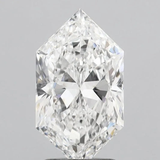 2.10ct Hexagonal Lab Grown Diamond (Colour E, Clarity VS1, IGI Certified)