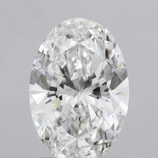2.10ct Oval Lab Grown Diamond (Colour E, Clarity VS1, IGI Certified)
