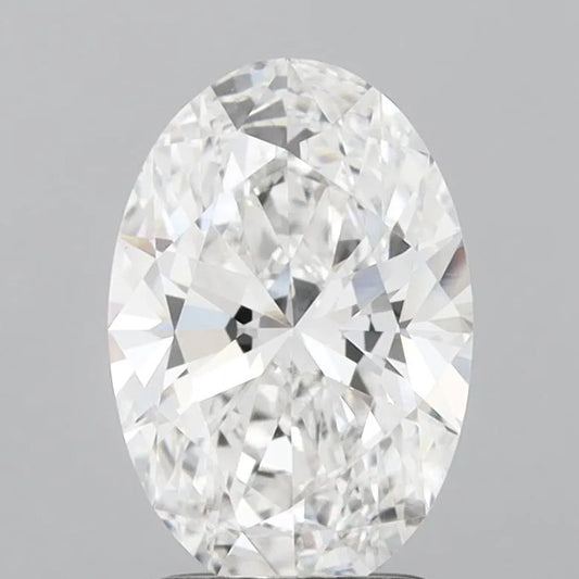 2.10ct Oval Lab Grown Diamond (Colour E, Clarity VVS2, IGI Certified)
