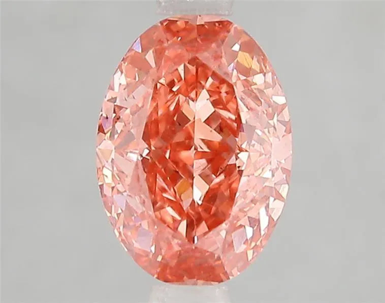 2.10ct Oval Lab Grown Diamond (Colour Fancy Vivid Pink, Clarity SI1, IGI Certified)