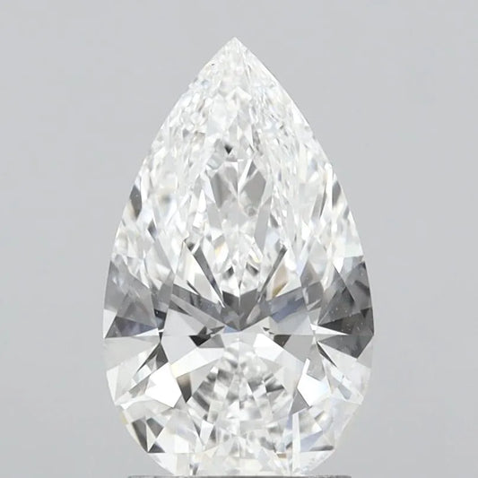 2.10ct Pear Lab Grown Diamond (Colour D, Clarity VVS2, IGI Certified)