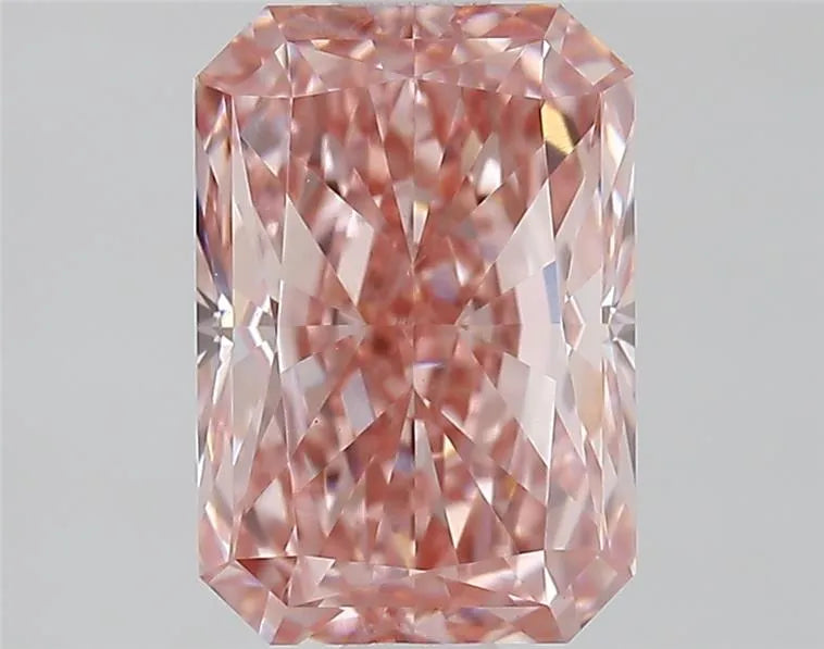 2.10ct Radiant Lab Grown Diamond (Colour Fancy Vivid Pink, Clarity VVS2, IGI Certified)
