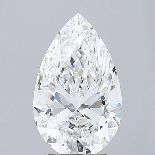 2.14ct Pear Lab Grown Diamond (Colour D, Clarity IF, IGI Certified)