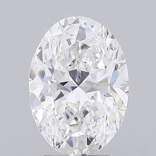 2.16ct Oval Lab Grown Diamond (Colour E, Clarity SI1, IGI Certified)