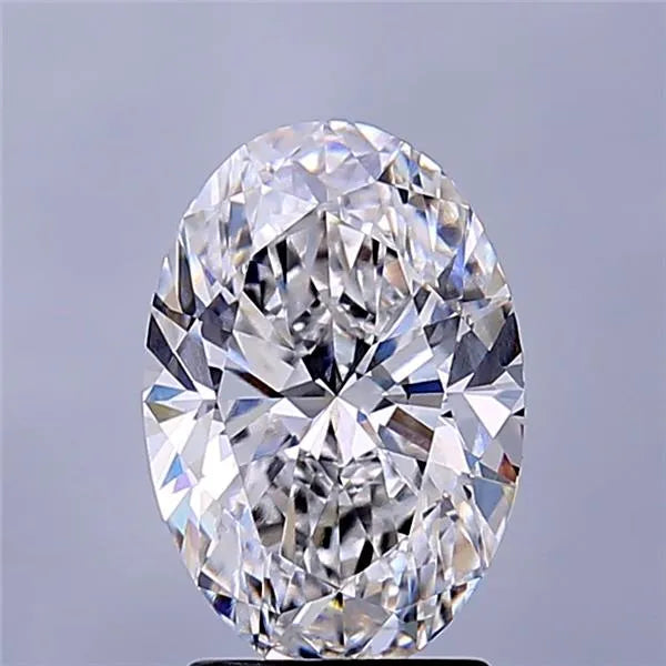 2.18ct Oval Lab Grown Diamond (Colour E, Clarity VVS1, IGI Certified)