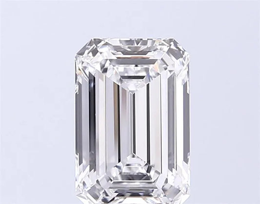 2.22ct Emerald Lab Grown Diamond (Colour D, Clarity VVS2, IGI Certified)
