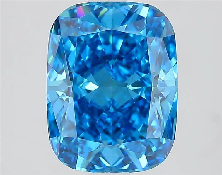2.24ct Cushion modified Lab Grown Diamond (Colour Fancy Vivid Blue, Clarity VVS2, IGI Certified)