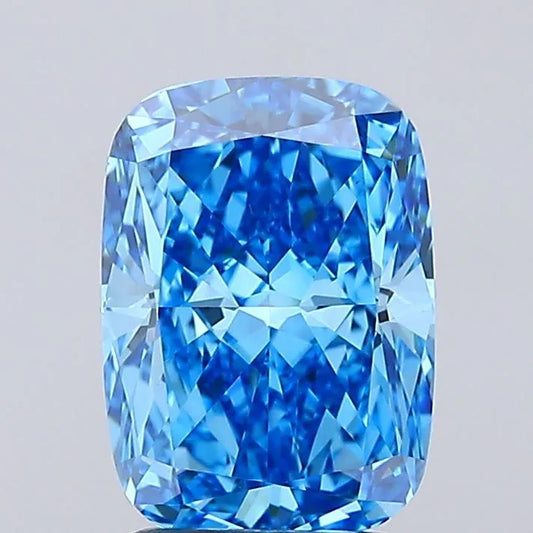 2.32ct Cushion modified Lab Grown Diamond (Colour Fancy Vivid Blue, Clarity VS1, IGI Certified)