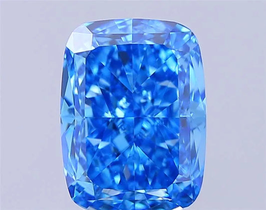 2.36ct Cushion modified Lab Grown Diamond (Colour Fancy Vivid Blue, Clarity VVS2, IGI Certified)