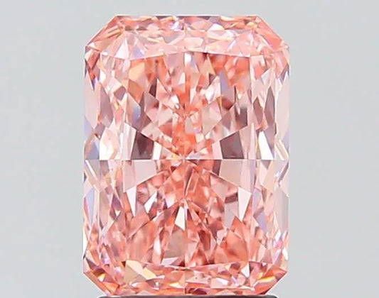 2.38ct Radiant Lab Grown Diamond (Colour Fancy Vivid Pink, Clarity VS1, IGI Certified)