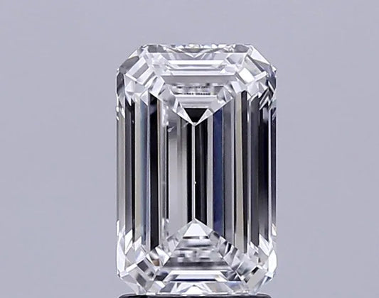 2.44ct Emerald Lab Grown Diamond (Colour E, Clarity VVS2, IGI Certified)