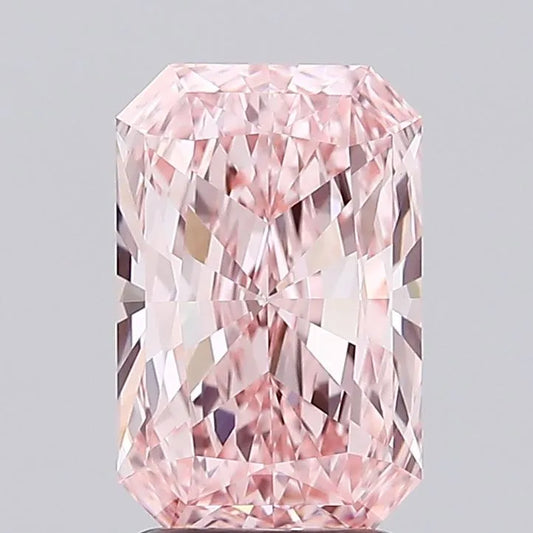2.44ct Radiant Lab Grown Diamond (Colour Fancy Vivid Pink, Clarity VVS2, IGI Certified)