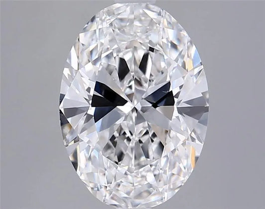 2.50ct Oval Lab Grown Diamond (Colour E, Clarity VVS1, IGI Certified)