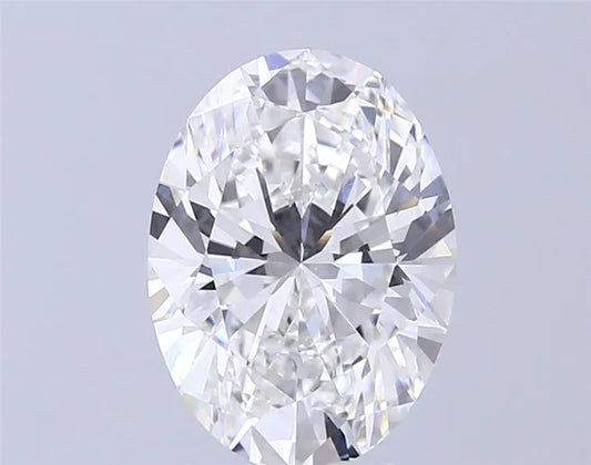 2.50ct Oval Lab Grown Diamond (Colour E, Clarity VVS2, IGI Certified)