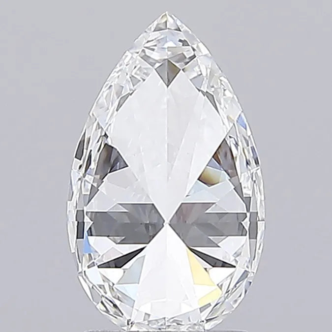 2.50ct Pear Lab Grown Diamond (Colour D, Clarity VVS2, IGI Certified)