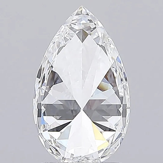 2.50ct Pear Lab Grown Diamond (Colour D, Clarity VVS2, IGI Certified)