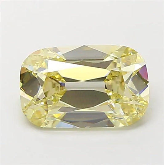 2.52ct Cushion Lab Grown Diamond (Colour Very Light Yellow, Clarity VS1, IGI Certified)