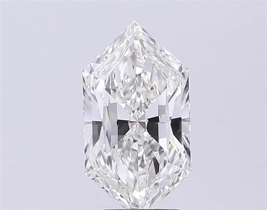 2.53ct Hexagonal Lab Grown Diamond (Colour G, Clarity VVS2, IGI Certified)