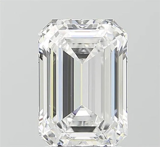 2.54ct Emerald Lab Grown Diamond (Colour D, Clarity VVS1, IGI Certified)