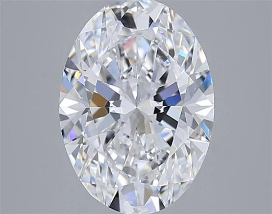 2.54ct Oval Lab Grown Diamond (Colour D, Clarity VVS1, IGI Certified)