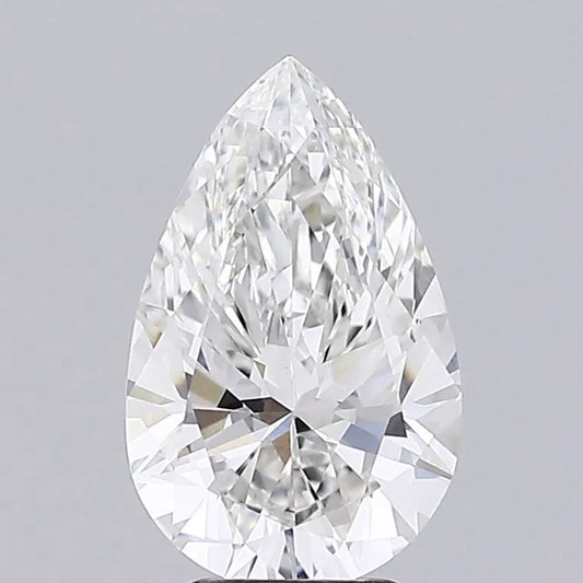 2.56ct Pear Lab Grown Diamond (Colour G, Clarity IF, IGI Certified)
