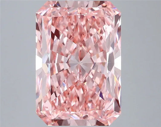 2.57ct Radiant Lab Grown Diamond (Colour Fancy Vivid Pink, Clarity VVS2, IGI Certified)