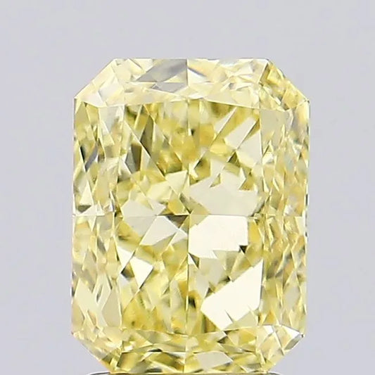 2.57ct Radiant Lab Grown Diamond (Colour Fancy Yellow, Clarity VVS2, IGI Certified)