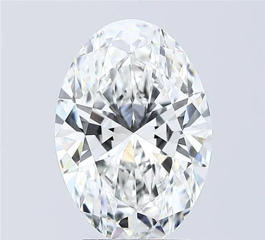 2.58ct Oval Lab Grown Diamond (Colour E, Clarity VVS1, IGI Certified)