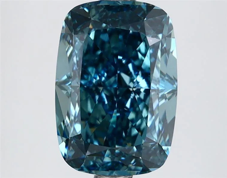 2.82ct Cushion modified Lab Grown Diamond (Colour Fancy Vivid Blue, Clarity VVS1, IGI Certified)