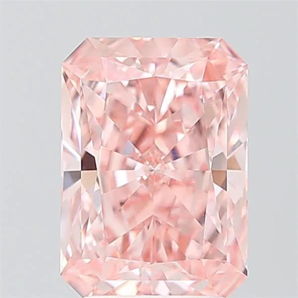 2.88ct Radiant Lab Grown Diamond (Colour Fancy Vivid Pink, Clarity VVS2, IGI Certified)