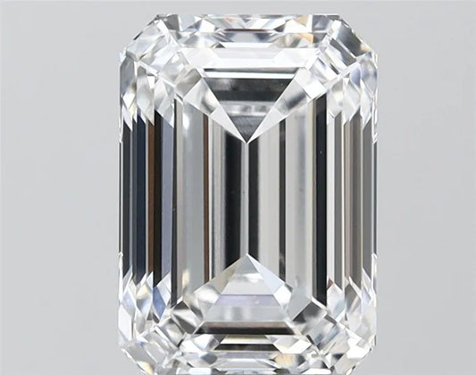 2.96ct Emerald Lab Grown Diamond (Colour D, Clarity VVS2, IGI Certified)