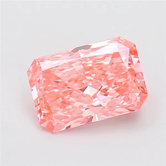 2.96ct Radiant Lab Grown Diamond (Colour Fancy Vivid Pink, Clarity VS1, IGI Certified)
