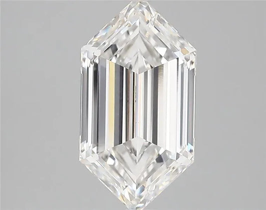 2.97ct Hexagonal Lab Grown Diamond (Colour E, Clarity VVS2, IGI Certified)