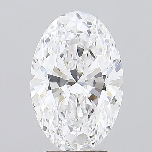 2.05ct Oval Lab Grown Diamond (Colour D, Clarity FL, Cut EX, GIA Certified)