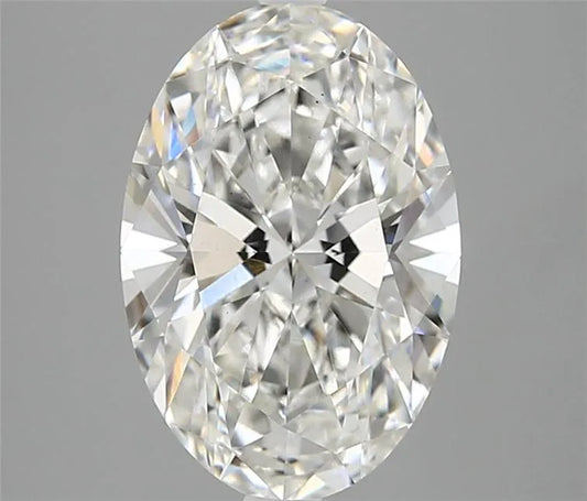 3.50ct Oval Lab Grown Diamond (Colour G, Clarity VS1, Cut GD, IGI Certified)