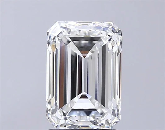 3.02ct Emerald Lab Grown Diamond (Colour F, Clarity VVS1, IGI Certified)