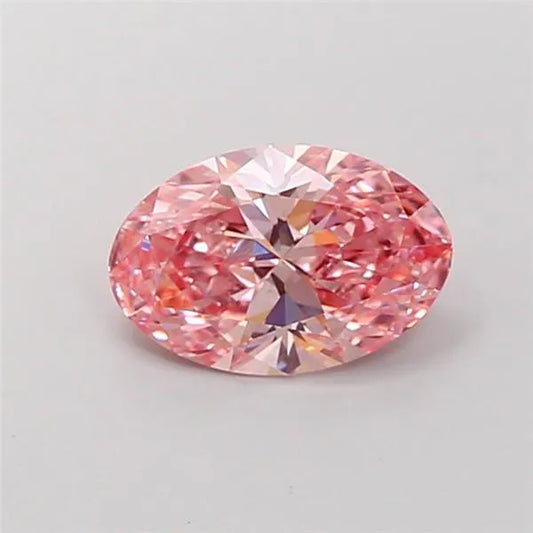 1.53ct Oval Lab Grown Diamond (Colour Fancy Vivid Pink, Clarity VS1, IGI Certified)